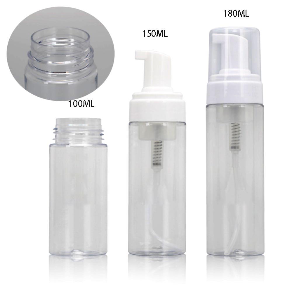 150ml PET Plastic Foamer Bottle With Foaming Pump dispenser