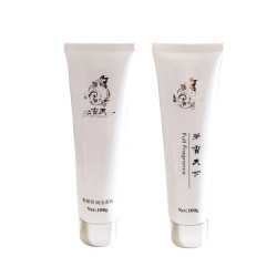 100ml Plastic Round Shape Tube with Screw Cap for Face Wash Packaging