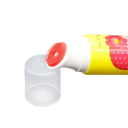 100ml 3oz Plastic Silicone Brush Round Shape Tube with Screw Cap for Face Wash Packaging
