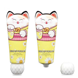 100ml Plastic Cat Cute shape Tube with Screw Cap for Skin Cleanser Packaging 