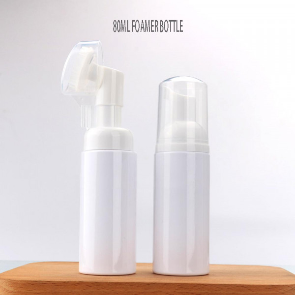 80ml PET Plastic Foamer Bottle With Foaming Pump dispenser for cleansing mousse packaging