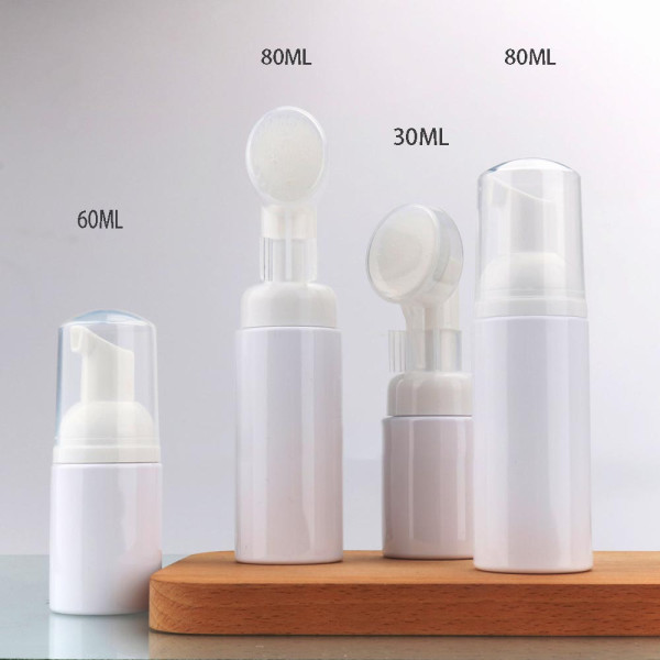 60ml 2oz PET Plastic Foamer Bottle With Foaming Pump dispenser for cleansing mousse packaging