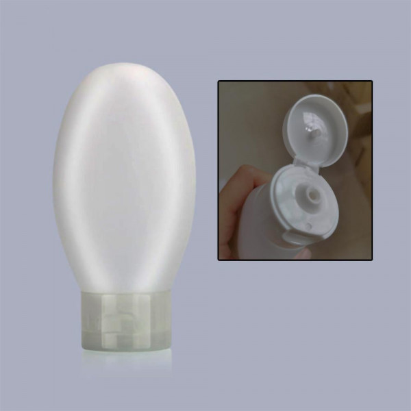 85ml 2.5oz stand-up Bottle with the flip-top cap tottle for shampoo skincare packaging