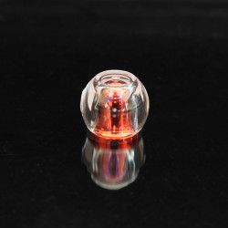 Double wall crystal transparent cap for cosmstic tube