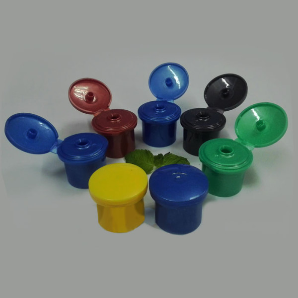 plastic flip-top cap for shampoo lotion bottle