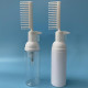 comb with foam pump for hair color dyeing mousse bottle set packaging