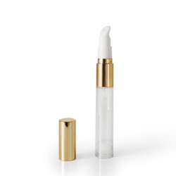 Wholesale Skincare Packaging Solution: 12ml Eye Cream Bottle with Airless Pump and Spatula Applicator
