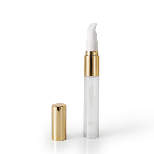 Wholesale Skincare Packaging Solution: 12ml Eye Cream Bottle with Airless Pump and Spatula Applicator