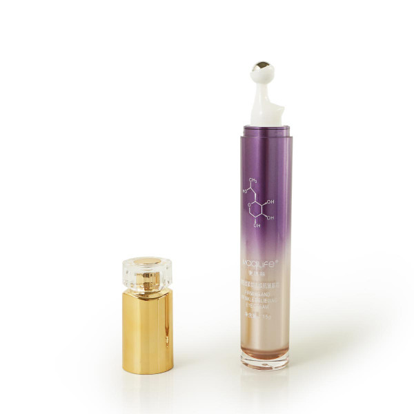 Bulk Buy Offer: 15ml Gradient Color Decor Eye Cream Bottle with Airless Pump and Roll-On Ball Application