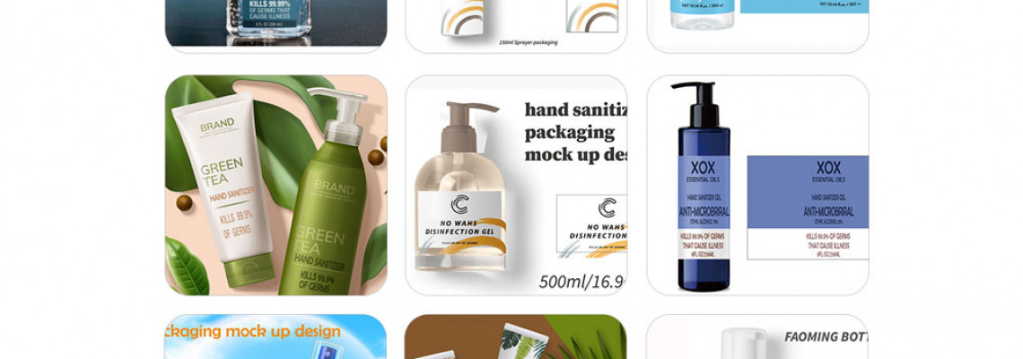 Free share top 10 best selling popular hand sanitizer mock up design packaging which worth a million dollar value